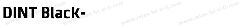 DINT Black字体转换